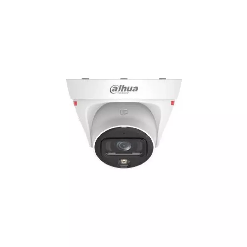 Dahua IPC-HDW1439T1-A-LED-0280B-PRO cámara de red turret 4MP Full-Colour Warm LED con micrófono integrado, distancia focal fija 2,8mm, IP67, PoE