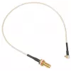 MikroTik ACMMCXRPSMA cable pigtail coaxial 0,26 m MMCX a RP-SMA conector macho, 50 Ohm, RG178, negro