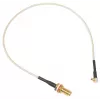 MikroTik ACMMCXRPSMA cable pigtail coaxial 0,26 m MMCX a RP-SMA conector macho, 50 Ohm, RG178, negro