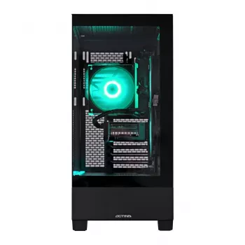 ACN Actina View 7500F PC gaming - AMD Ryzen 5 7500F, 16GB DDR5, 500GB NVMe SSD, Radeon RX 7600 XT 16GB, fuente de alimentación 650W, sin sistema operativo