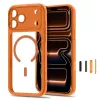 TECH-PROTECT MagPeak funda transparente MagSafe para iPhone 17 Pro / 18 Pro - Cosmic Orange