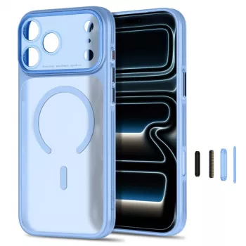TECH-PROTECT MagPrime funda MagSafe para iPhone 17 Pro / 18 Pro azul claro mate