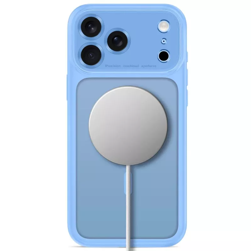 TECH-PROTECT MagPeak funda MagSafe para iPhone 17 Pro Max / 18 Pro Max, azul claro mate