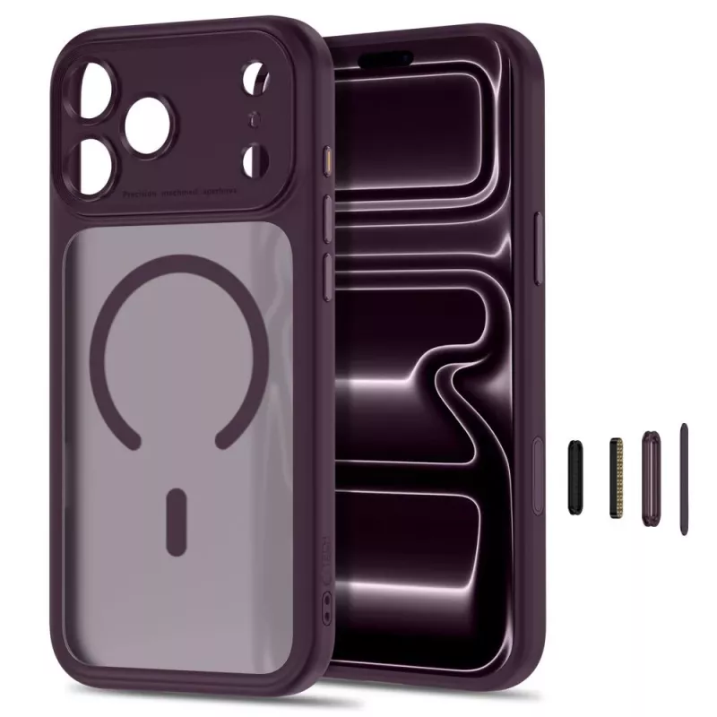 TECH-PROTECT MAGPEAK MAGSAFE CC iPhone 17 Pro / 18 Pro Dark Cherry mate