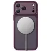 TECH-PROTECT MagPrime funda transparente MagSafe para iPhone 17 Pro / 18 Pro - rojo cereza oscuro mate