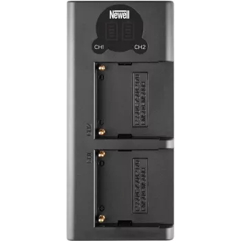 Newell DL-USB-C cargador doble para baterías NP-F550/770/970 (NL2120)