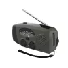 TRACER EXPLORER PRO Radio de expedición con panel solar, manivela, banda meteorológica NOAA, AM/FM, linterna LED y power bank USB
