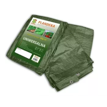 Bradas PL906/10 Lona de polietileno azul resistente 12 x 10 m, 60 g/m², impermeable, resistente a los rayos UV, bordes reforzados con ojales de aluminio
