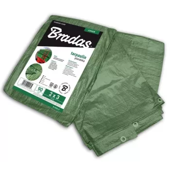 Bradas PL906/10 Lona de polietileno azul resistente 12 x 10 m, 60 g/m², impermeable, resistente a los rayos UV, bordes reforzados con ojales de aluminio