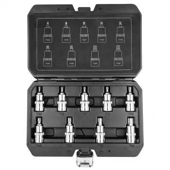 Puntas Torx NEO TOOLS para llave de vaso 55 mm, set de 9 piezas