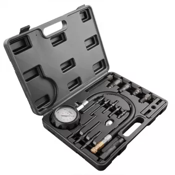 Comprobador de compresión diésel NEO TOOLS, set de 16 piezas (0-70 bar / 0-1000 PSI)