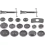 Set manual de 18 piezas NEO TOOLS para retraer pistones de freno con maletín