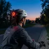 Casco de bicicleta Vayox Active con luz LED, blanco-negro, talla M (54-58 cm)