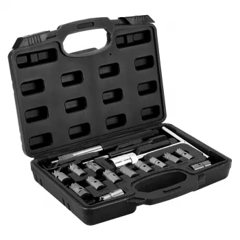 Cortador de limpieza de asiento de inyectores NEO TOOLS 11-885 - set de 17 piezas