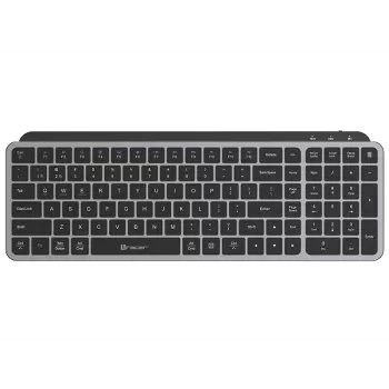 TRACER STONE RF 2.4G+BT Teclado inalámbrico, QWERTY US International, negro