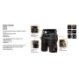 NEO TOOLS Shorts de trabajo HD con bolsillos desmontables, talla LD/54, Ebony