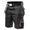 NEO TOOLS Shorts de trabajo HD con bolsillos desmontables, talla LD/54, Ebony