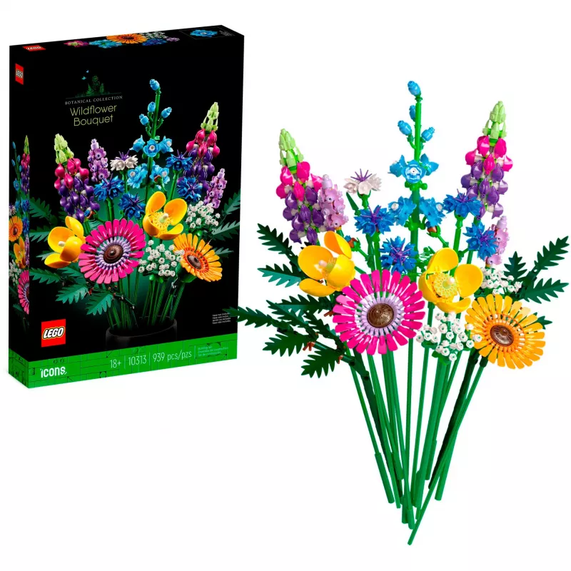 LEGO Botanicals Ramo de flores de verano Bundle – set de construcción botánico de 756 piezas para adultos