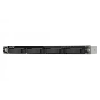 QNAP TS-432XeU-4G NAS rackmount de 4 bahías, AnnapurnaLabs AL314 quad-core 1,7 GHz, 4 GB DDR4, 1x 10GbE SFP+, 2x 2,5GbE RJ-45, 1U