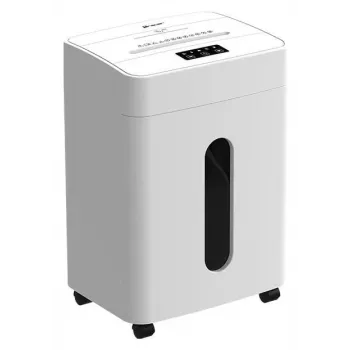 Tracer SilentBlade Destructora de papel de corte en partículas blanca, 10 hojas, P-4, 21 L