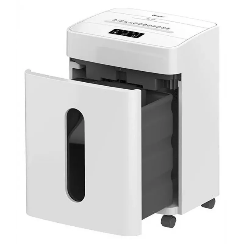 Tracer SilentBlade Destructora de papel de corte en partículas blanca, 10 hojas, P-4, 21 L