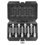 NEO TOOLS Puntas hexagonales en llave de vaso 100 mm, set de 9