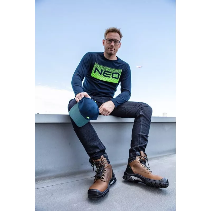 NEO TOOLS pantalón de trabajo DENIM 5 bolsillos, talla M, azul, corte regular, costuras reforzadas, EN ISO 13688