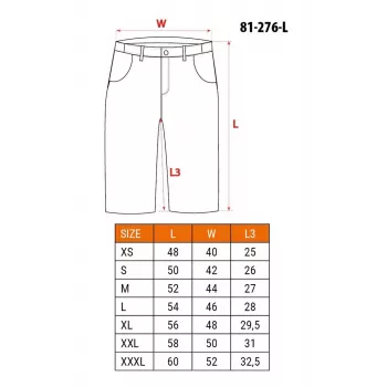 NEO Tools 81-276-L pantalón corto de protección talla L gris/negro
