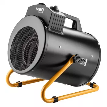 NEO TOOLS 90-069 Industrial Electric Heater 5kW, Adjustable Thermostat, IPX4, 3-Phase 400V