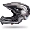Rockbros TT-32SBTG-M Casco de bicicleta infantil con barbilla desmontable, talla M, gris