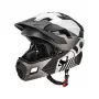 ROCKBROS TS-61 casco de bicicleta para niños con protector de barbilla desmontable, talla S (48-52 cm), gris