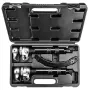 NEO TOOLS TOP-11-796 juego de compresores de muelles helicoidales, 2 piezas, 370 mm, capacidad 1200 kg, ganchos forjados, óxido negro