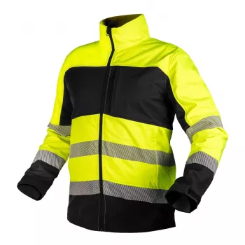 NEO TOOLS chaqueta softshell de alta visibilidad amarilla-negra talla M