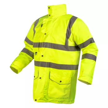 NEO TOOLS chaqueta aislante de alta visibilidad 5 en 1, amarilla, talla XL