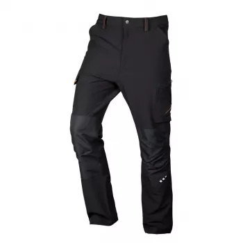 NEO TOOLS pantalón de trabajo Mix&Match, stretch 4 direcciones, negro-naranja, talla M