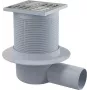 DEANTE rejilla de desagüe puntual KOS_001C – acero inoxidable 150x150 mm, DN 50/70/100, clase de carga K3