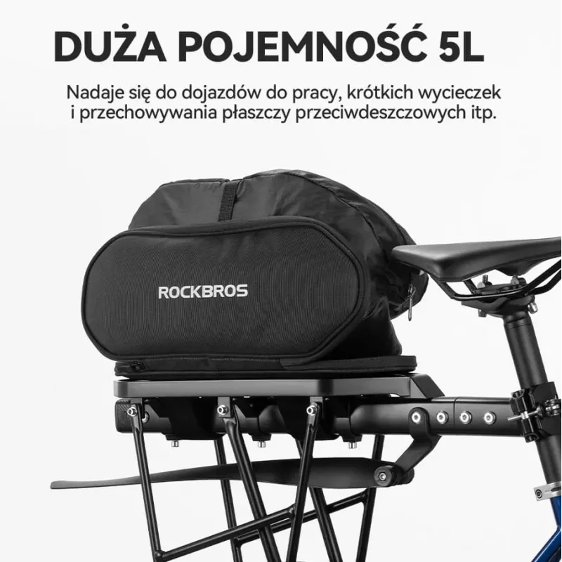 Rockbros 30140062001 bolsa de portaequipajes 5L negra