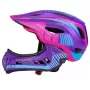 Rockbros casco de bicicleta convertible para niños TT-32SBPP-M con protector de barbilla desmontable, talla M, lila-rosa