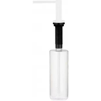 DEANTE dispensador de jabón con soporte para esponja, 350 ml, negro