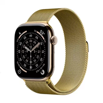 Crong Milano Steel correa de acero inoxidable para Apple Watch 38/40/41/42 mm oro