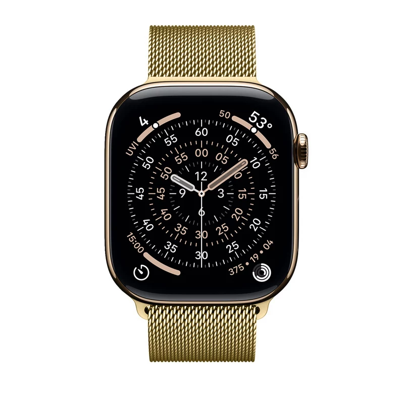 Crong Milano Steel correa de acero inoxidable para Apple Watch 38/40/41/42 mm oro