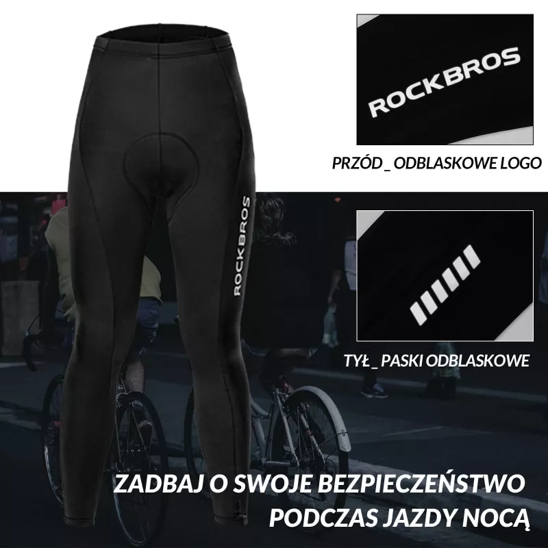 ROCKBROS RK2004L culote de bicicleta transpirable con badana de gel 3D, talla L, negro