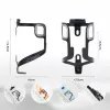 ROCKBROS BBC2504 Portabidón de bicicleta ultraligero de aleación de aluminio - Negro