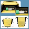 ROCKBROS AS-003-1Y Bolsa de bicicleta impermeable 10-14L con correa de hombro, montaje delantero/trasero, Amarillo