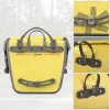 ROCKBROS AS-003-1Y Bolsa de bicicleta impermeable 10-14L con correa de hombro, montaje delantero/trasero, Amarillo