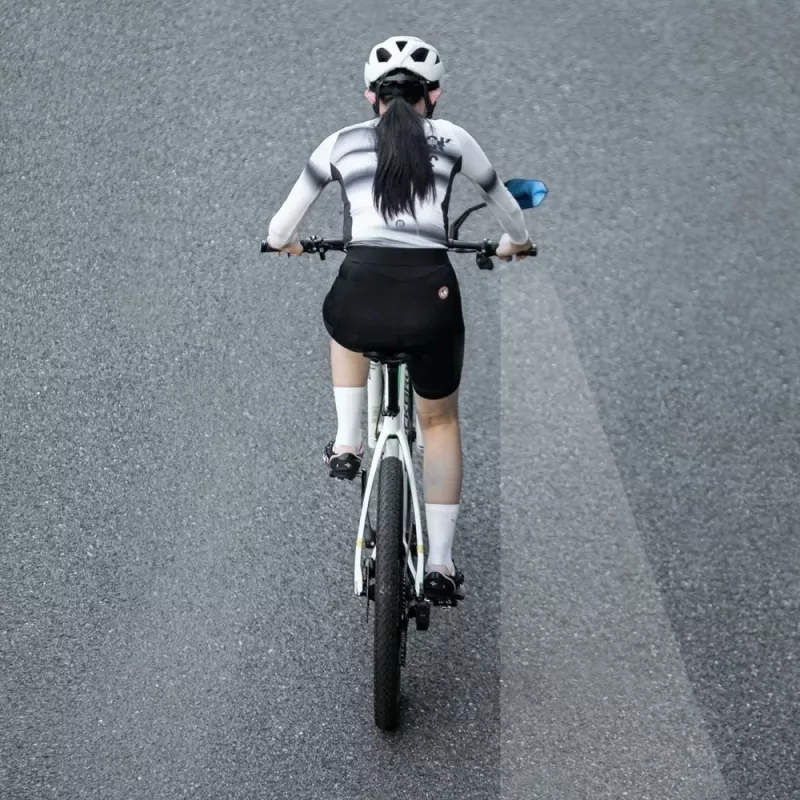 ROCKBROS F-253W Espejo de bicicleta antirreflejo de fibra de carbono - lado derecho