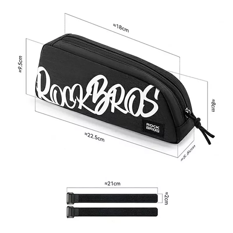 Rockbros Flash Journey G009 Bolsa de bicicleta para tubo superior 0,8L Negro