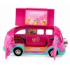 LEAN TOYS Set de heladería para muñecas, plegable, rosa, 33 piezas