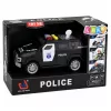 LEAN TOYS Coche de policía vehículo especial Escala 1:32 Negro con luz y sonido