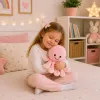 LEAN TOYS Peluche pulpo con tentáculos elásticos Rosa 50 cm